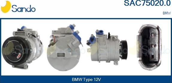 Sando SAC75020.0 - Compressore, Climatizzatore www.autoricambi360.it