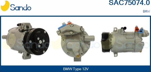 Sando SAC75074.0 - Compressore, Climatizzatore www.autoricambi360.it