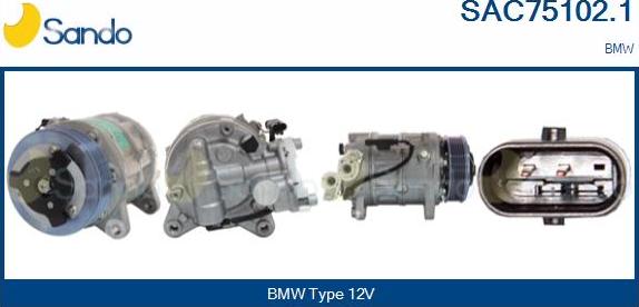 Sando SAC75102.1 - Compressore, Climatizzatore www.autoricambi360.it
