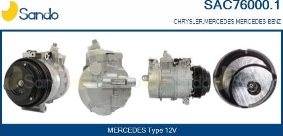 Sando SAC76000.1 - Compressore, Climatizzatore www.autoricambi360.it