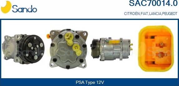 Sando SAC70014.0 - Compressore, Climatizzatore www.autoricambi360.it