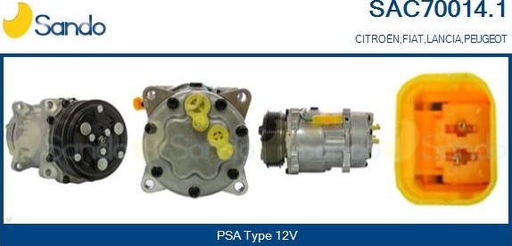 Sando SAC70014.1 - Compressore, Climatizzatore www.autoricambi360.it