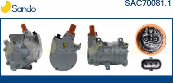 Sando SAC70081.1 - Compressore, Climatizzatore www.autoricambi360.it