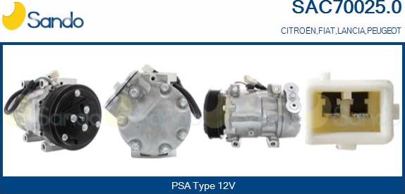 Sando SAC70025.0 - Compressore, Climatizzatore www.autoricambi360.it