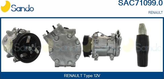 Sando SAC71099.0 - Compressore, Climatizzatore www.autoricambi360.it