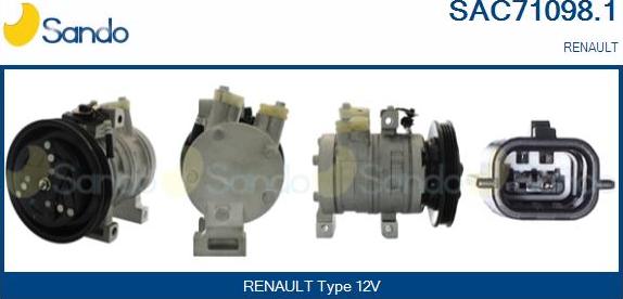 Sando SAC71098.1 - Compressore, Climatizzatore www.autoricambi360.it