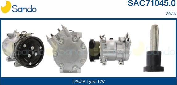 Sando SAC71045.0 - Compressore, Climatizzatore www.autoricambi360.it