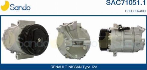 Sando SAC71051.1 - Compressore, Climatizzatore www.autoricambi360.it