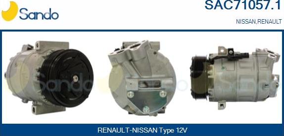 Sando SAC71057.1 - Compressore, Climatizzatore www.autoricambi360.it
