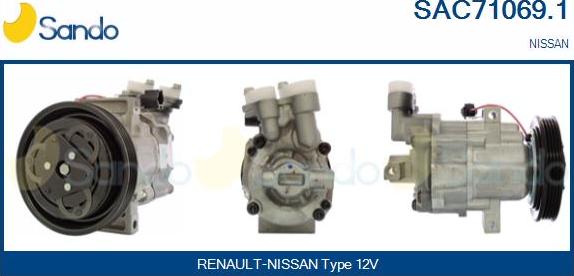 Sando SAC71069.1 - Compressore, Climatizzatore www.autoricambi360.it