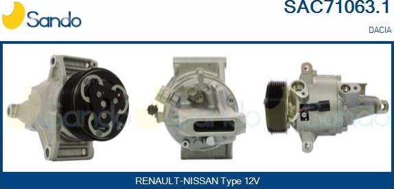 Sando SAC71063.1 - Compressore, Climatizzatore www.autoricambi360.it
