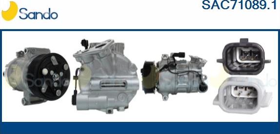 Sando SAC71089.1 - Compressore, Climatizzatore www.autoricambi360.it