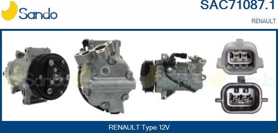 Sando SAC71087.1 - Compressore, Climatizzatore www.autoricambi360.it