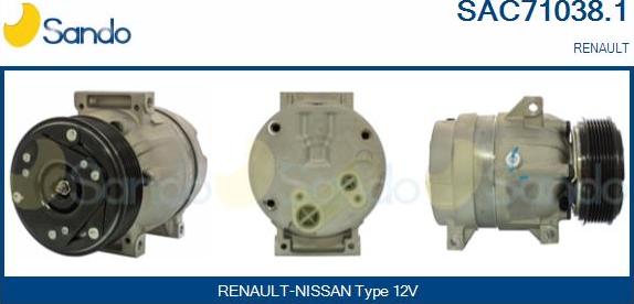Sando SAC71038.1 - Compressore, Climatizzatore www.autoricambi360.it