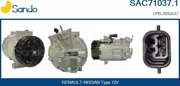 Sando SAC71037.1 - Compressore, Climatizzatore www.autoricambi360.it