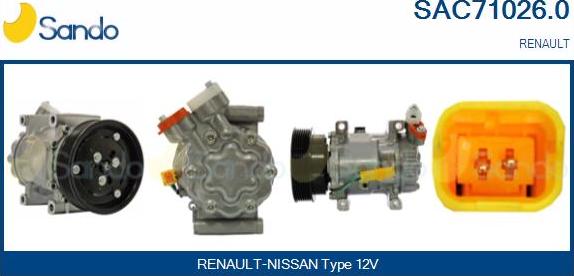 Sando SAC71026.0 - Compressore, Climatizzatore www.autoricambi360.it