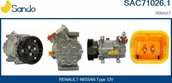 Sando SAC71026.1 - Compressore, Climatizzatore www.autoricambi360.it