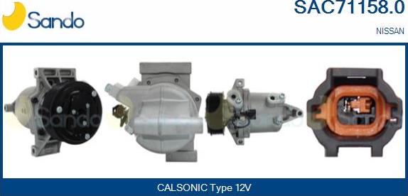 Sando SAC71158.0 - Compressore, Climatizzatore www.autoricambi360.it