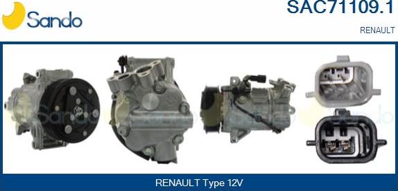 Sando SAC71109.1 - Compressore, Climatizzatore www.autoricambi360.it