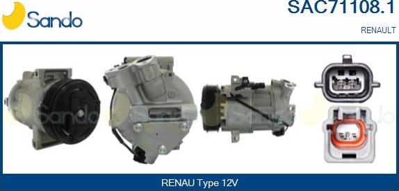 Sando SAC71108.1 - Compressore, Climatizzatore www.autoricambi360.it