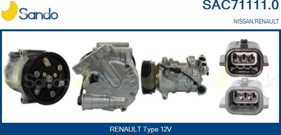 Sando SAC71111.0 - Compressore, Climatizzatore www.autoricambi360.it
