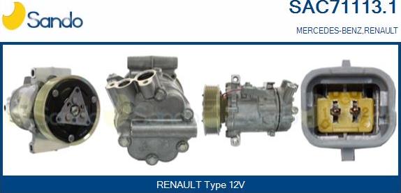 Sando SAC71113.1 - Compressore, Climatizzatore www.autoricambi360.it