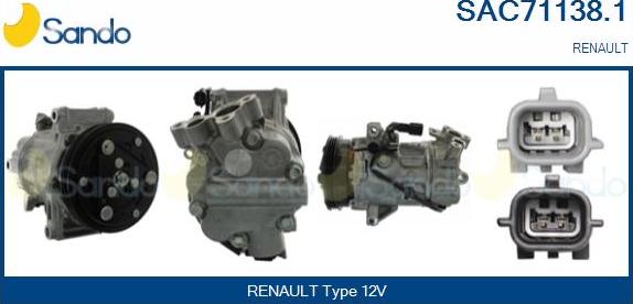 Sando SAC71138.1 - Compressore, Climatizzatore www.autoricambi360.it