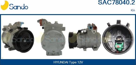 Sando SAC78040.2 - Compressore, Climatizzatore www.autoricambi360.it