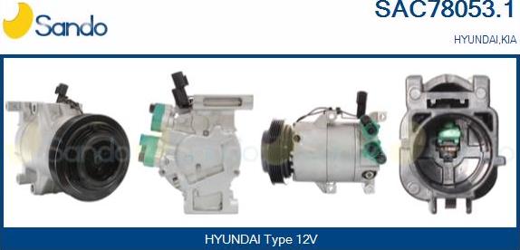 Sando SAC78053.1 - Compressore, Climatizzatore www.autoricambi360.it