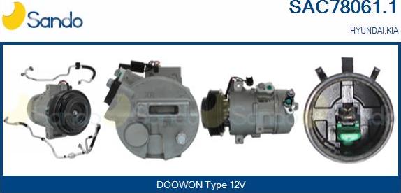 Sando SAC78061.1 - Compressore, Climatizzatore www.autoricambi360.it