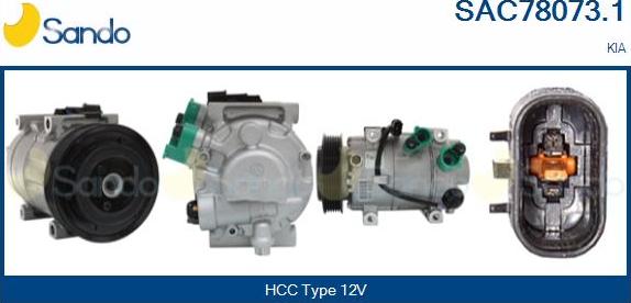 Sando SAC78073.1 - Compressore, Climatizzatore www.autoricambi360.it