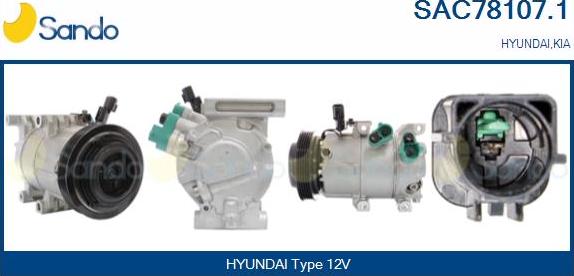 Sando SAC78107.1 - Compressore, Climatizzatore www.autoricambi360.it