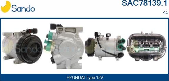 Sando SAC78139.1 - Compressore, Climatizzatore www.autoricambi360.it