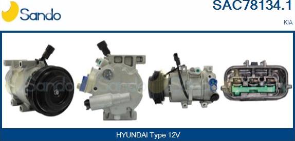 Sando SAC78134.1 - Compressore, Climatizzatore www.autoricambi360.it