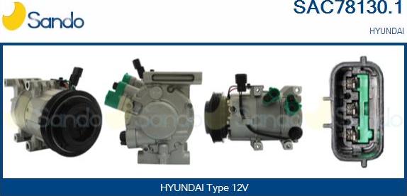 Sando SAC78130.1 - Compressore, Climatizzatore www.autoricambi360.it