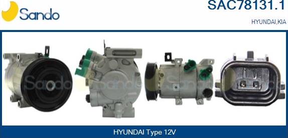 Sando SAC78131.1 - Compressore, Climatizzatore www.autoricambi360.it