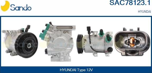 Sando SAC78123.1 - Compressore, Climatizzatore www.autoricambi360.it