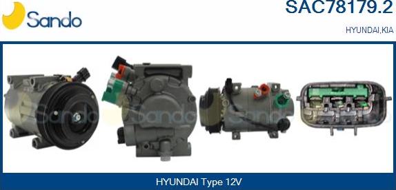 Sando SAC78179.2 - Compressore, Climatizzatore www.autoricambi360.it