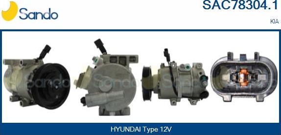 Sando SAC78304.1 - Compressore, Climatizzatore www.autoricambi360.it