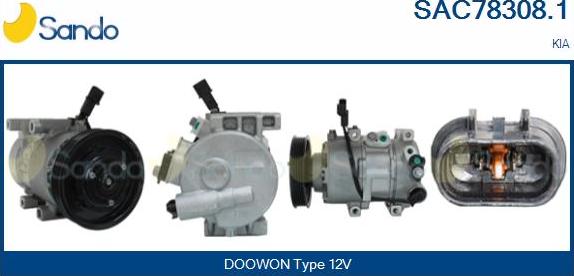 Sando SAC78308.1 - Compressore, Climatizzatore www.autoricambi360.it