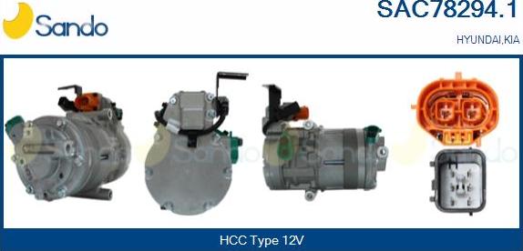 Sando SAC78294.1 - Compressore, Climatizzatore www.autoricambi360.it