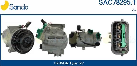 Sando SAC78295.1 - Compressore, Climatizzatore www.autoricambi360.it