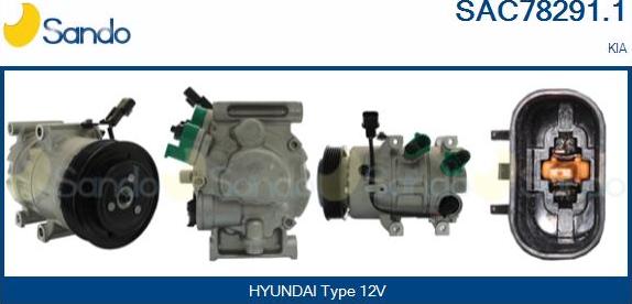 Sando SAC78291.1 - Compressore, Climatizzatore www.autoricambi360.it