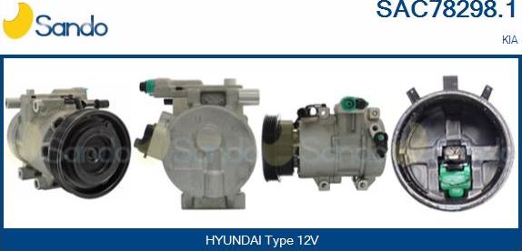 Sando SAC78298.1 - Compressore, Climatizzatore www.autoricambi360.it
