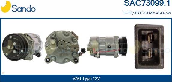 Sando SAC73099.1 - Compressore, Climatizzatore www.autoricambi360.it