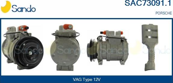 Sando SAC73091.1 - Compressore, Climatizzatore www.autoricambi360.it