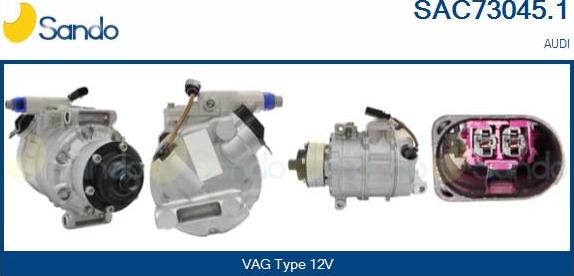 Sando SAC73045.1 - Compressore, Climatizzatore www.autoricambi360.it