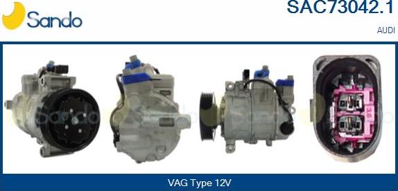 Sando SAC73042.1 - Compressore, Climatizzatore www.autoricambi360.it
