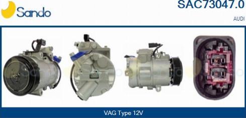 Sando SAC73047.0 - Compressore, Climatizzatore www.autoricambi360.it