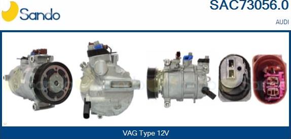 Sando SAC73056.0 - Compressore, Climatizzatore www.autoricambi360.it
